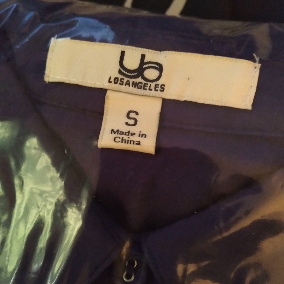 Ya Los Angeles "Angels" Navy button down shirt dress, Size S - Picture 5 of 5
